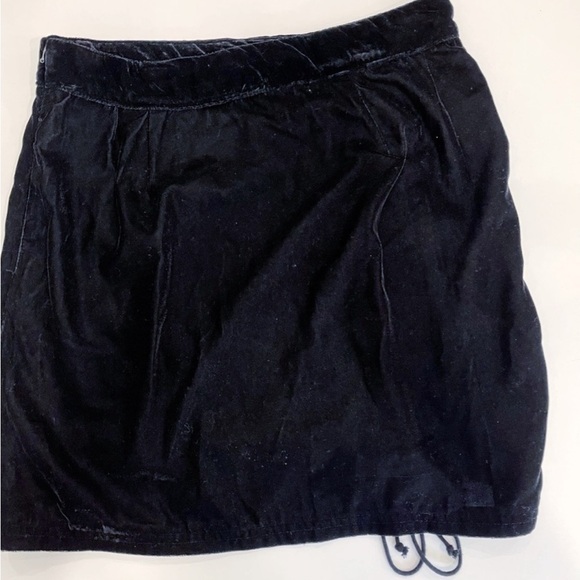 Free People Black Velvet Vivienne Mini Skirt - Picture 3 of 11